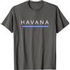 Classic Cuban Havana Design Cuban Flag Cuba Miami Havana Caribbean Vacation Spanish Maglietta