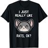 Love Rat Lover Gifts Mi piacciono molto i topi, ok? Regalo per gli amanti dei Maglietta