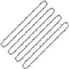 VonLux 4 catene per motosega, 35 cm, 3/8 l, 1,1 mm, 50 TG, catena professionale adatta