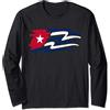 Classic Cuba Cuban Flag DearPrint Cuban Flag Cuba Miami Spanish Cuban Roots Maglia a Manica