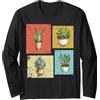 Funny Aloe Succulent Pun by LazyPanda Vintage Succulente Cactus Aloe Vera Pianta Papà Mamma Uomini Donne Maglia a Mani