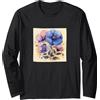 Periwinkle Bouquet Floral Pastel Colors Bouquet Pervinca Grafica Colori Pastello Floreale Maglia a Manica