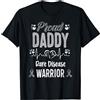 Rare disease zebra ribbon family matchin orgoglioso papà Rare malattia guerriero consapevolezza nastr Maglietta