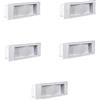 BEGHELLI Lampada di Emergenza Kit Pezzi 5 LED Incasso 1499L Bianco 11 Watt 6H IP40
