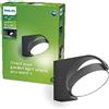 Philips LED Mimosa, Lampada da Parete LED da Esterni, Luce Bianca Fredda, Testa