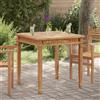 vidaXL Tavolo da Pranzo per Giardino 80x80x80 cm in Massello di Teak 120/80cm vidaXL