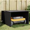 vidaXL Garage per Robot Tosaerba Nero 86x90x52/57 cm in Polyrattan