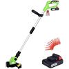 BAKAJI Decespugliatore Elettrico a Batteria Ricaricabile Litio 20V 2Ah Tagliaerb
