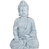Relaxdays Statua Zen del Buddha Seduto XL, 40 cm, Feng Shui, per Esterni, da Gia