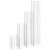 vidaXL Fioriere Rialzate Gabbione 4 pz 30x30x50/100/150/200 cm Ferro