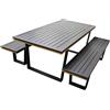 Avanti Trendstore Set tavolo e panche da birreria LIZZANELLO in alluminio NON pieghevole.