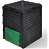 VOUNOTÂ® Compostiera da Giardino, 300L Composter da Esterno, Nero e Verde