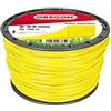 Oregon 69-421-Y - Filo per decespugliatore quadrato, 3 mm x 144 m, colore: Giall