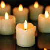 Homemory Candele votive senza fiamma con timer, 5,1 x 5,1 cm vera cera, 400 ore