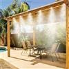 CECARO GROUP KIT NEBULIZZATORE 10MT ACQUA NEBULIZZAZIONE GAZEBO OMBRELLONE GIARDINO RINFRESCA
