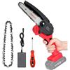 MINI SEGA ELETTRICA A BATTERIA 21V MOTOSEGA PORTATILE POTATURA DA GIARDINO