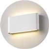 Topmo-plus 12w lampada da parete a LED Lampada Muro in Alluminio Applique da par