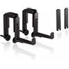 Lechuza -Accessori Supporto da Balcone Wall Nero, 4,5 x 31 x 20 cm, per fioriera