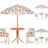 AIYAPLAY Set da Giardino per Bambini con 2 Sedie, Ombrellone e Tavolino