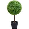vidaXL Pianta di Bosso Artificiale a Sfera con Vaso Verde 71 cm