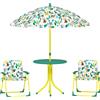 AIYAPLAY Set da Giardino per Bambini con 2 Sedie, Ombrellone e Tavolino