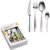 Fiskars Servizio di Posate,16 pezzi, Acciaio Inossidabile, Opaco, 25 x 16.5 x 5.