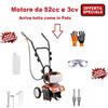 amc Motozappa 52cc raggio 30cm motocoltivatore a scoppio 2 tempi