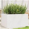 vidaXL Fioriera da Giardino Bianca 90x60x45,5cm Legno Massello di Pino