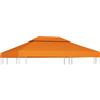 vidaXL Telo di Ricambio per Gazebo 310g/mÂ˛ Arancione 3x4m