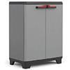 KIS Keter Armadio In Plastica Stilo Basso Con Ripiani Regolabili, 68 x 39 x 90 Cm, N
