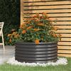 vidaXL Vaso Giardino Acciaio Verniciato a Polvere 80x80x36cm Antracite