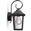 Philips LED Lampada da Parete Buzzard, per Esterni, Attacco E27, Nero