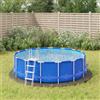vidaXL Telo Sotto Piscina Grigio Chiaro Ă366 cm Geotessile Poliestere