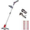 IKRA tagliabordi senza cavo IART 1224 incl. batteria, caricabatterie e 20x lame
