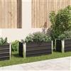 vidaXL Fioriera per Giardino Antracite 100x40x45 cm in Acciaio Zincato