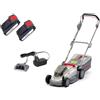 IKRA tosaerba a batteria IKRA ICM 2033 con 2x batteria e caricabatteria inclusi,