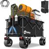 Sekey XXL Plus Carrello Spiaggia con Freni 200L 150KG, Carrello Pieghevole Ruote