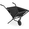 Relaxdays Carriola Pieghevole, Carretto da Giardino, Ruota in Gomma Piena, 46 L,