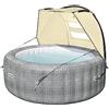 Bestway 60304 Gazebo per Idromassaggio Gonfiabile Lay-Z-Spa da 183 x 94 x 109 cm