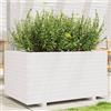vidaXL Fioriera da Giardino Bianca 90x60x49,5cm Legno Massello di Pino