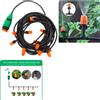 KIT NEBULIZZATORE 10MT ACQUA NEBULIZZAZIONE GAZEBO OMBRELLONE GIARDINO RINFRESCA