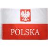 AZ FLAG Bandiera Polonia con Aquila Alternativo 90x60cm - Bandiera Polacca con S
