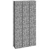 vidaXL Fioriere Rialzate a Gabbione 3 pz 30x30x200 cm in Ferro