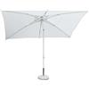 Cosma OMBRELLONE GIARDINO ALLUMINIO 2X3 TELO BIANCO PALO CENTRALE ANTIVENTO MOD. NICE