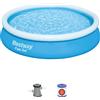 Bestway Piscina Fast Set Autoportante Tonda 366 CMX76H. 14,0 5.377 kg l Filtro