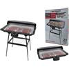 dictrolux Griglia elettrica con termostato barbecue elettrico bistecchiera 2200W piastra