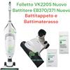 Vorwerk Folletto Folletto VK220S Turbo LED Battitore EB370 NUOVO Materassi Tappeti VORWERK VK 220