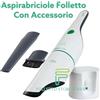 Vorwerk ASPIRABRICIOLE FOLLETTO VC 100 NUOVO Vorwerk CON ACCESSORI ORIGINALI!!