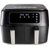 Homcom Friggitrice ad aria 2 Zone 8 litri 1800 Watt doppio cestello dictrolux