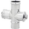 DK RACCORDO A T 90° CON ISPEZIONE INOX 304 Diam. 80